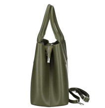 Bőr táska 158 katonai zöld Made in Italy