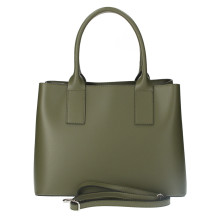 Bőr táska 158 katonai zöld Made in Italy