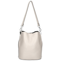 Bőr kézitáska 401 Made in Italy bézs