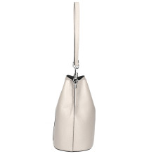 Bőr kézitáska 401 Made in Italy bézs