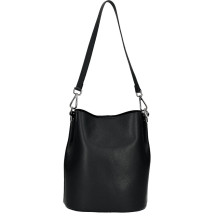 Bőr kézitáska 401 Made in Italy fekete