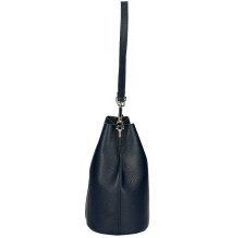 Bőr kézitáska 401 Made in Italy fekete