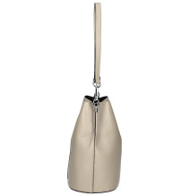 Bőr kézitáska 401 Made in Italy szürkésbarna