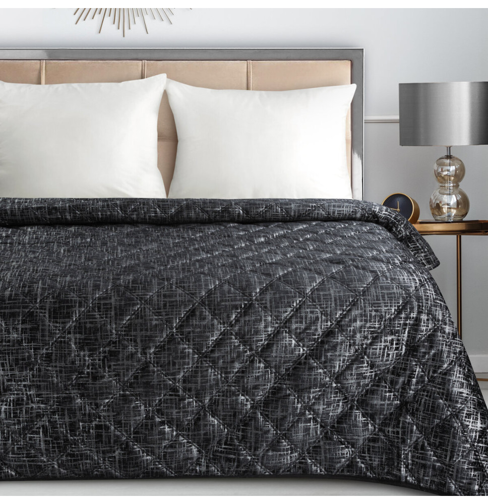 Bársony ágytakaró Blink 6 feketé