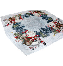 Karácsonyi zsenília terítő 90x90 cm Chenille IT045