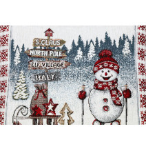 Karácsonyi zsenília terítő Északi-sark 90x90 cm Chenille IT037