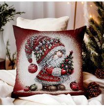 Karácsonyi párnahuzat gobelin Chenille IT046