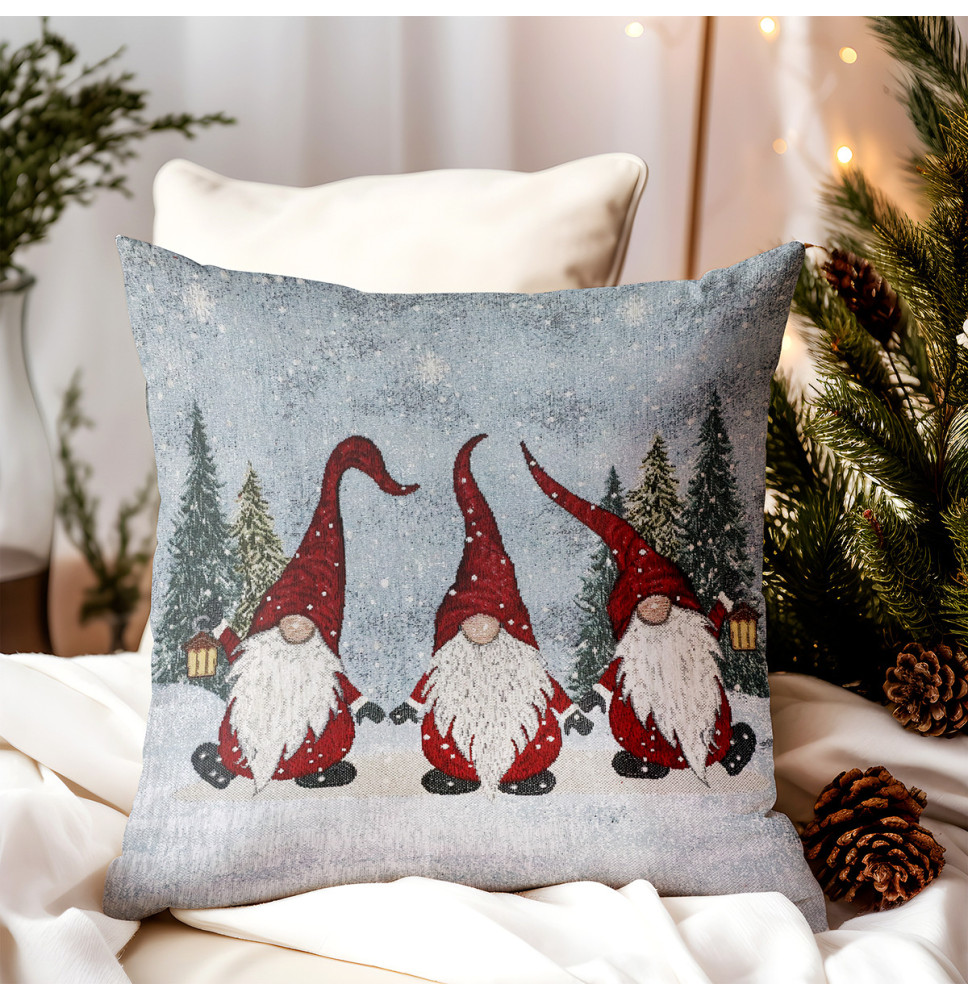 Karácsonyi párnahuzat gobelin Merry Christmas Chenille IT044