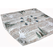 Gobelin asztalterítő Barna szarvas 90x90 cm Chenille IT027