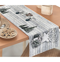 Gobelin terítő Szürke szarvas Chenille IT027