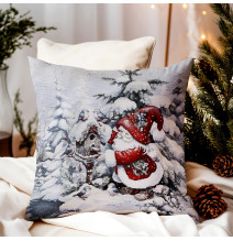 Párnahuzat gobelin 42x42 cm Chenille 1395