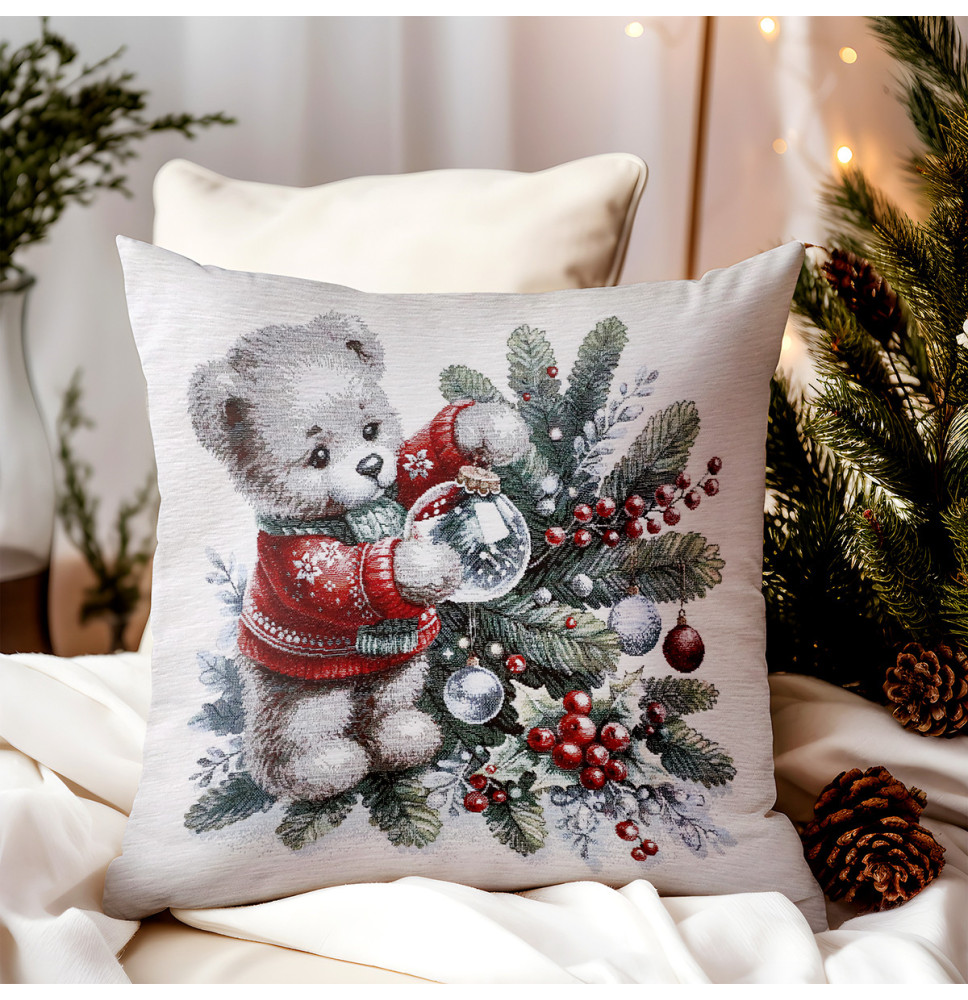 Párnahuzat gobelin 42x42 cm Chenille 6273