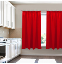 Függöny a redős szalagon Heaven piros