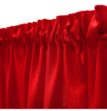 Függöny a redős szalagon Heaven piros