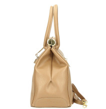 Bőr kézitáska 501 konyak Made in Italy