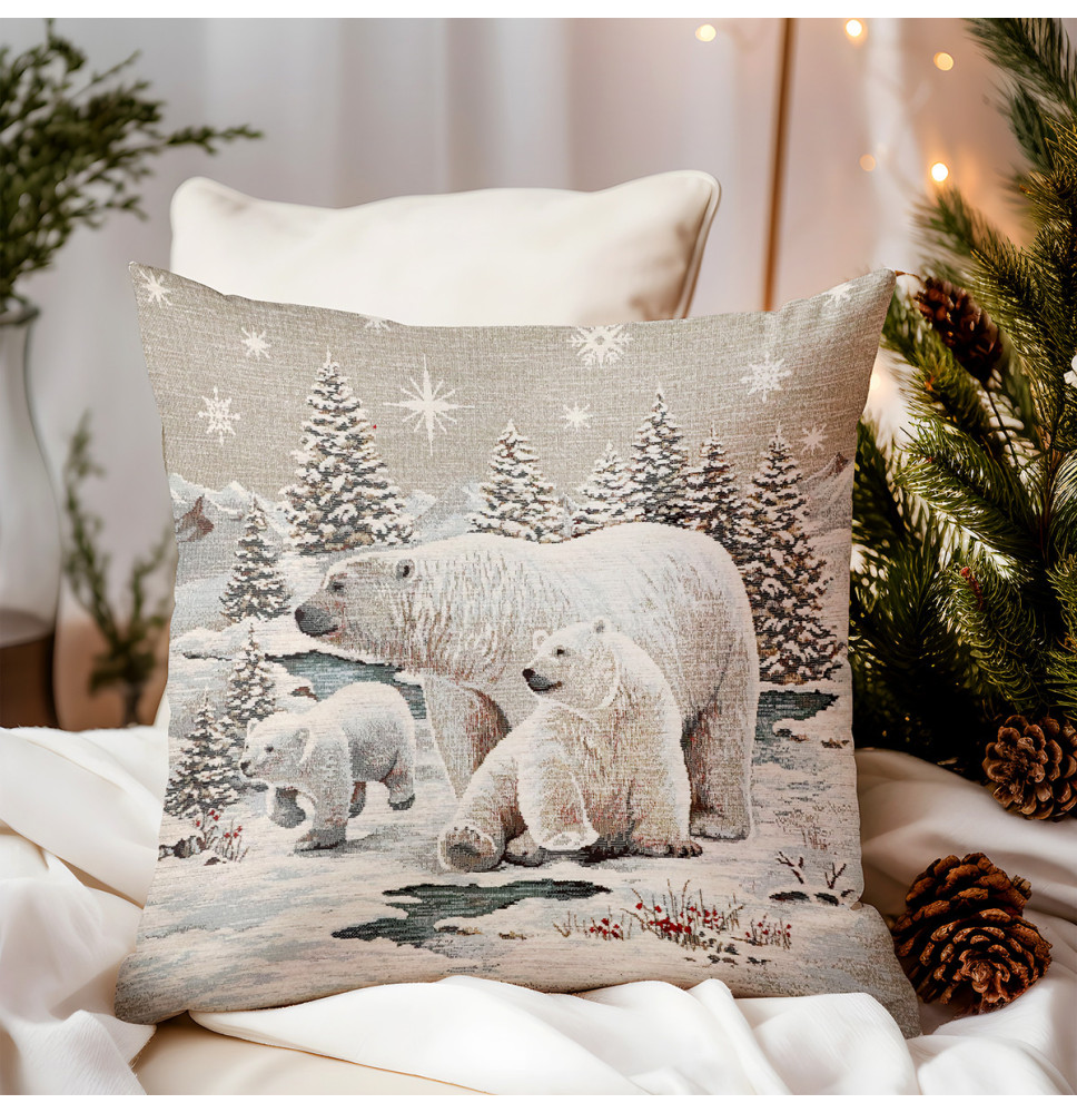 Párnahuzat gobelin 42x42 cm Chenille 1245