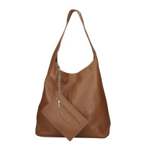 Bőr kézitáska 108 konyak Made in Italy