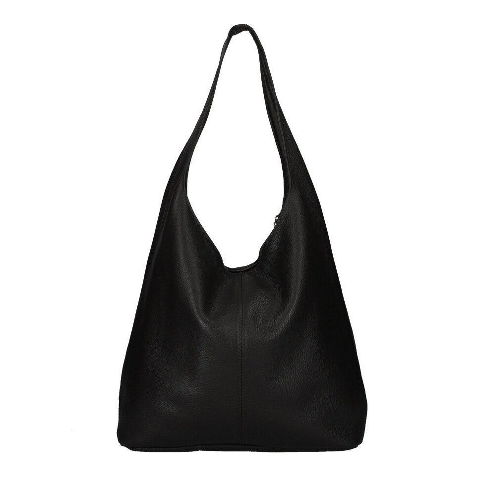 Bőr kézitáska 108 fekete Made in Italy