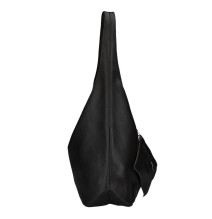 Bőr kézitáska 108 fekete Made in Italy