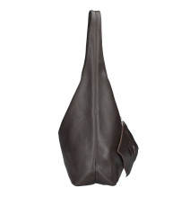 Bőr kézitáska 108 sötétbarna Made in Italy