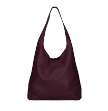Bőr kézitáska 108 Burgundia Made in Italy