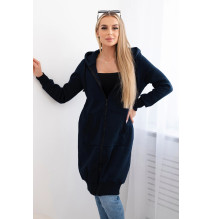 Női szigetelt, kapucnis pulóver MI9302 sötétkék