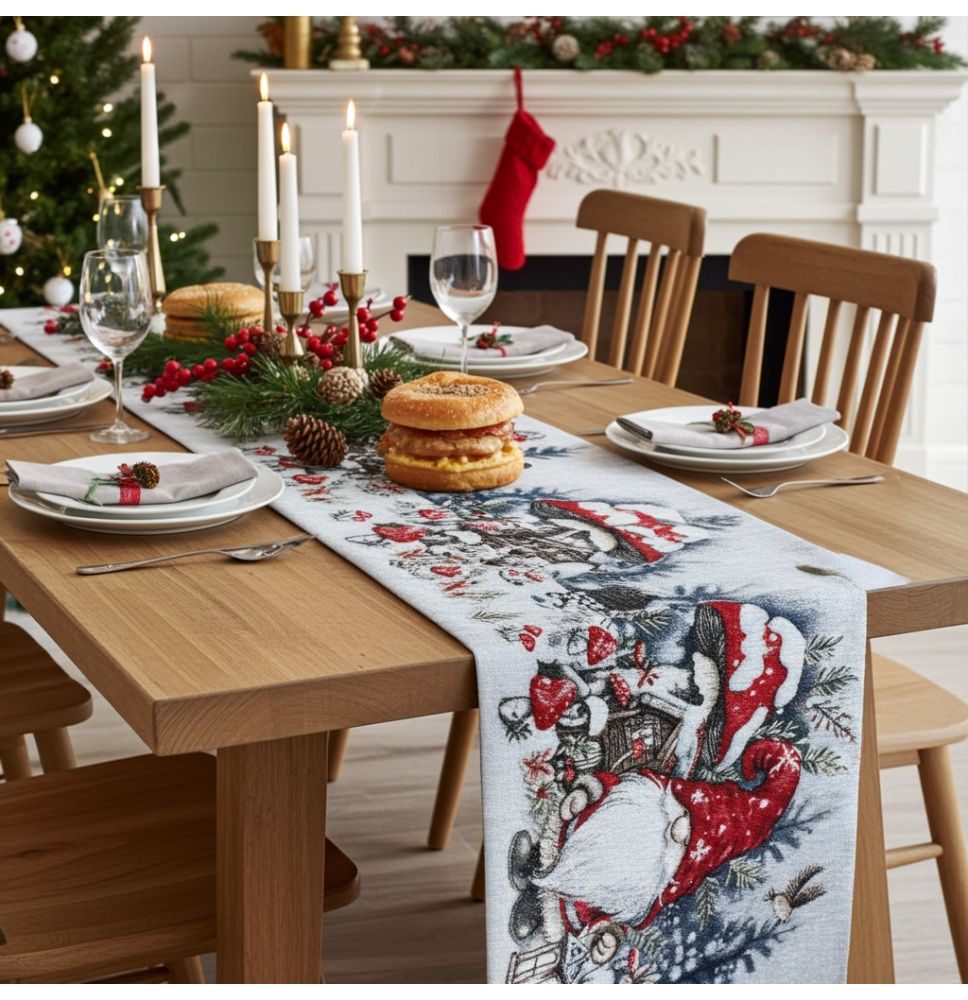 Gobelin terítő Gombamanó Chenille IT039