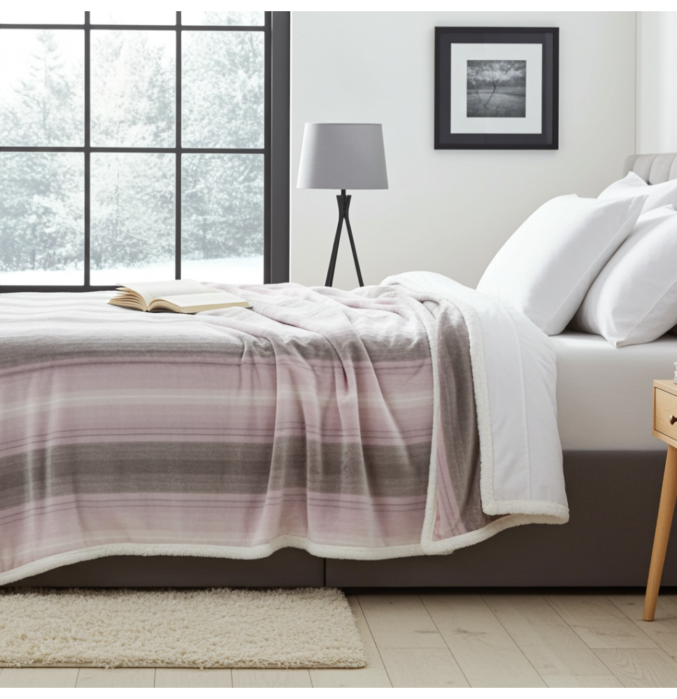 Takaró Fashion 160x210 cm szürke+lila