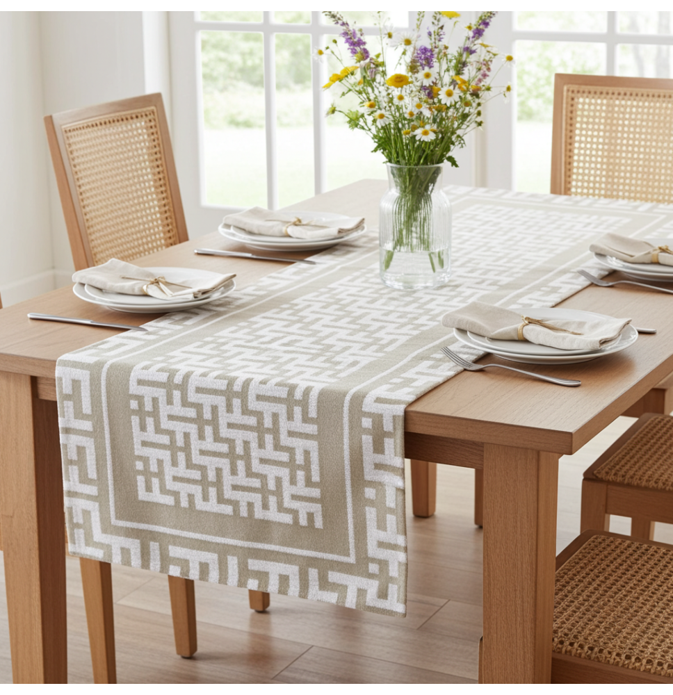 Gobelin terítő Glamour bézs Chenille IT105