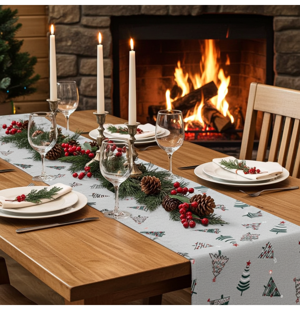 Terítő karácsonyfa