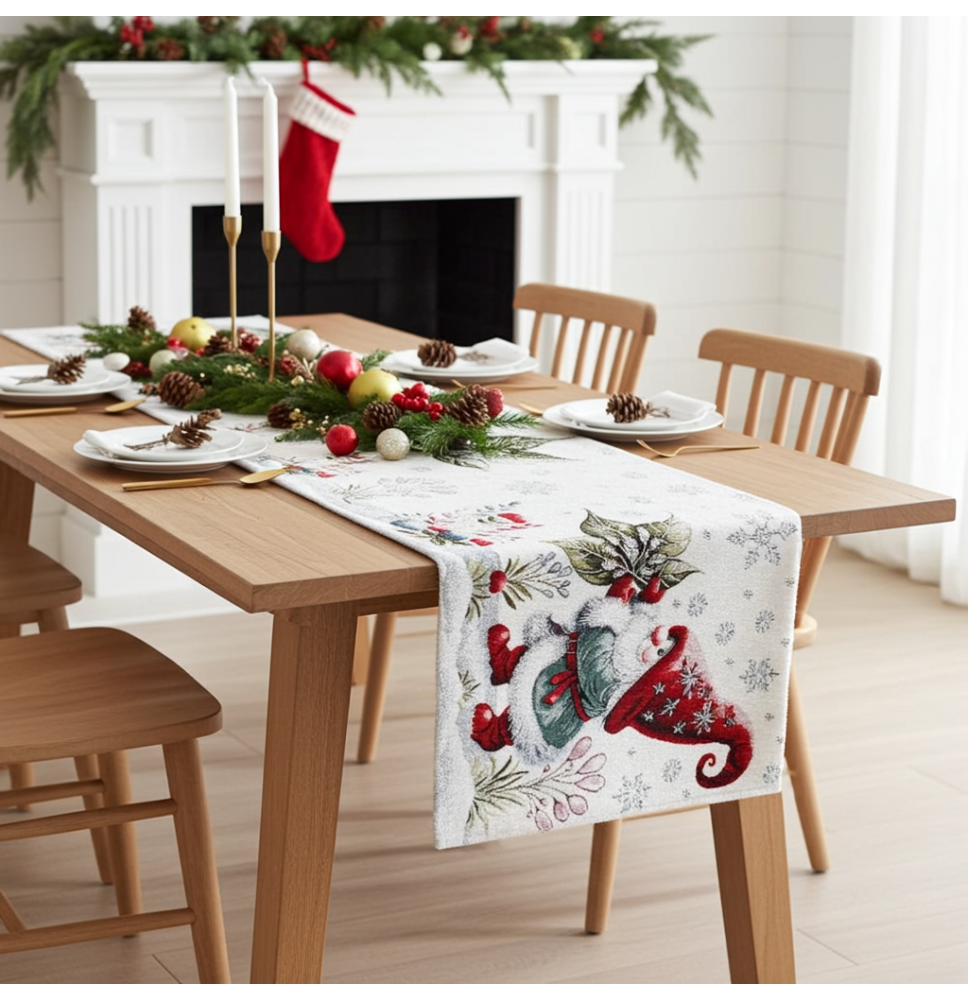 Gobelin terítő Levélelf Chenille IT033