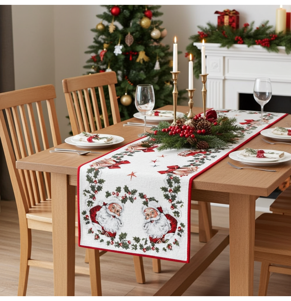 Gobelin terítő Mikulás Chenille IT014