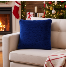 Párnahuzat gobelin 42x42 cm azúrkék Chenille IT150