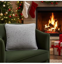 Párnahuzat gobelin világos szürke Chenille IT150