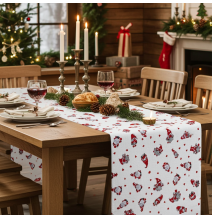 Karácsonyi asztali futó Manók