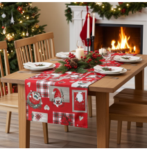 Karácsonyi asztali futó Elfek és szívek