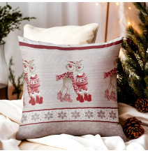 Párnahuzat rénszarvas piros 40x40 cm MADE IN ITALY