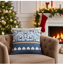 Párnahuzat TIROL kék 40x40 cm MADE IN ITALY