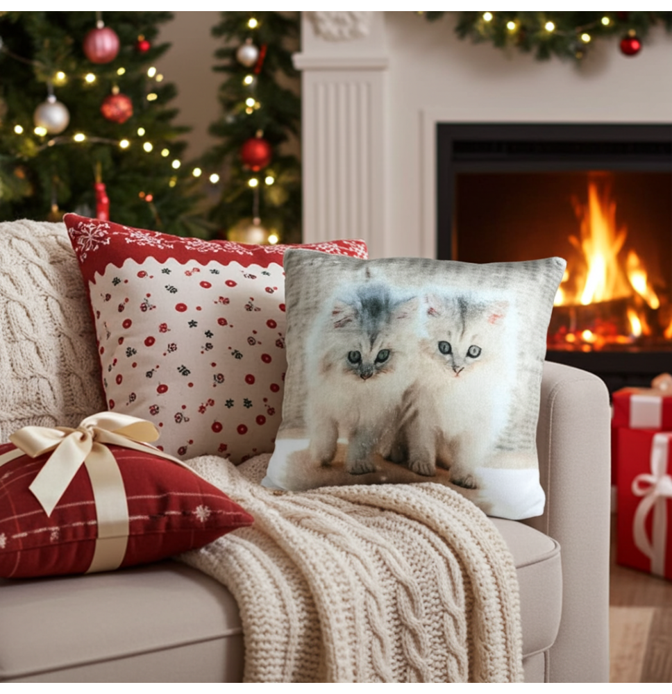 Szigetelt párna Macskák 40x40 cm