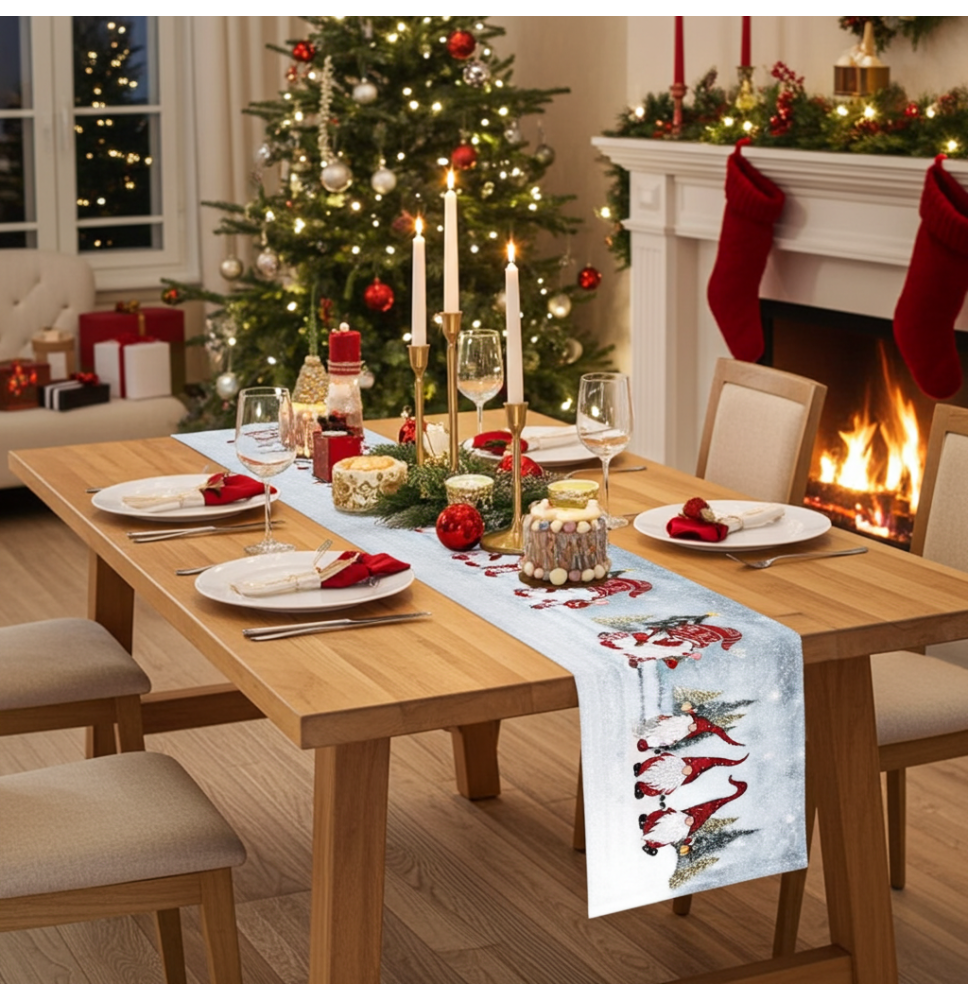 Gobelin terítő Merry Christmas Chenille IT044