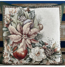 Párnahuzat gobelin 42x42 cm Chenille 4117