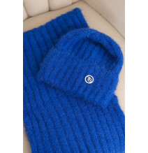 Női kalap és sál CZ7 azúrkék