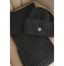 Női kalap és sál CZ7 grafit