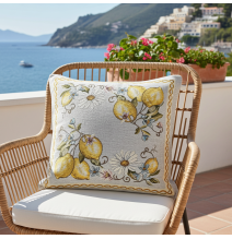 Párnahuzat gobelin Citrom Chenille IT117