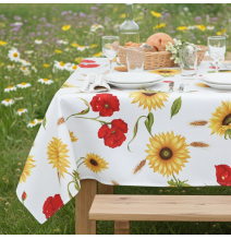 Pamut terítő Napraforgó és vadmák