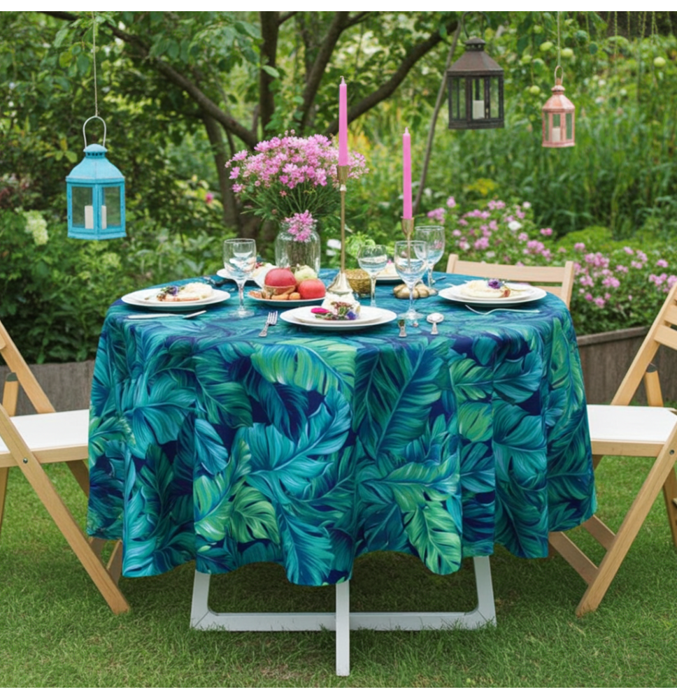 Kerek vízálló terítő tarka MIGD219