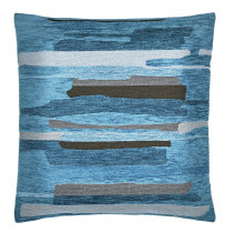 Párnahuzat gobelin Fuji kékeszöld Chenille IT122