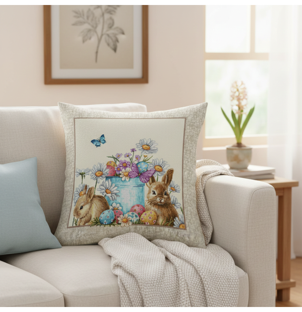 Húsvéti Párnahuzat gobelin 42x42 cm MI01