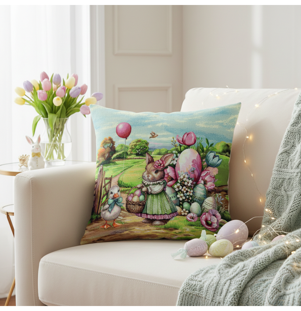 Húsvéti Párnahuzat gobelin 42x42 cm MI04