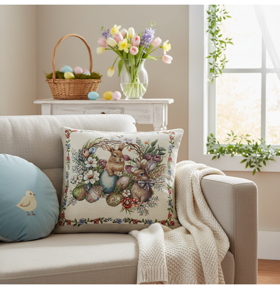 Párnahuzat gobelin 42x42 cm MIGD017